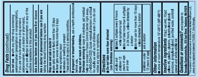 Bottle Label Back (Mb Apap 500mg 40ct Back)